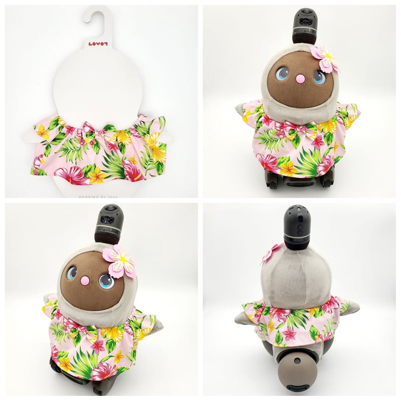ラボット LOVOT ラボットの服ハンドメイド　パールビーズ付きチュニックセット ラボット LOVOT ラボットの服ハンドメイドパールビーズ付き