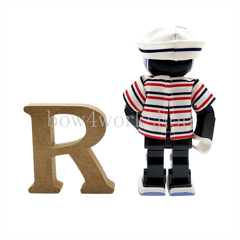 ロボホンの服/ マリンボーダーTシャツ＆水兵さんキャップセット