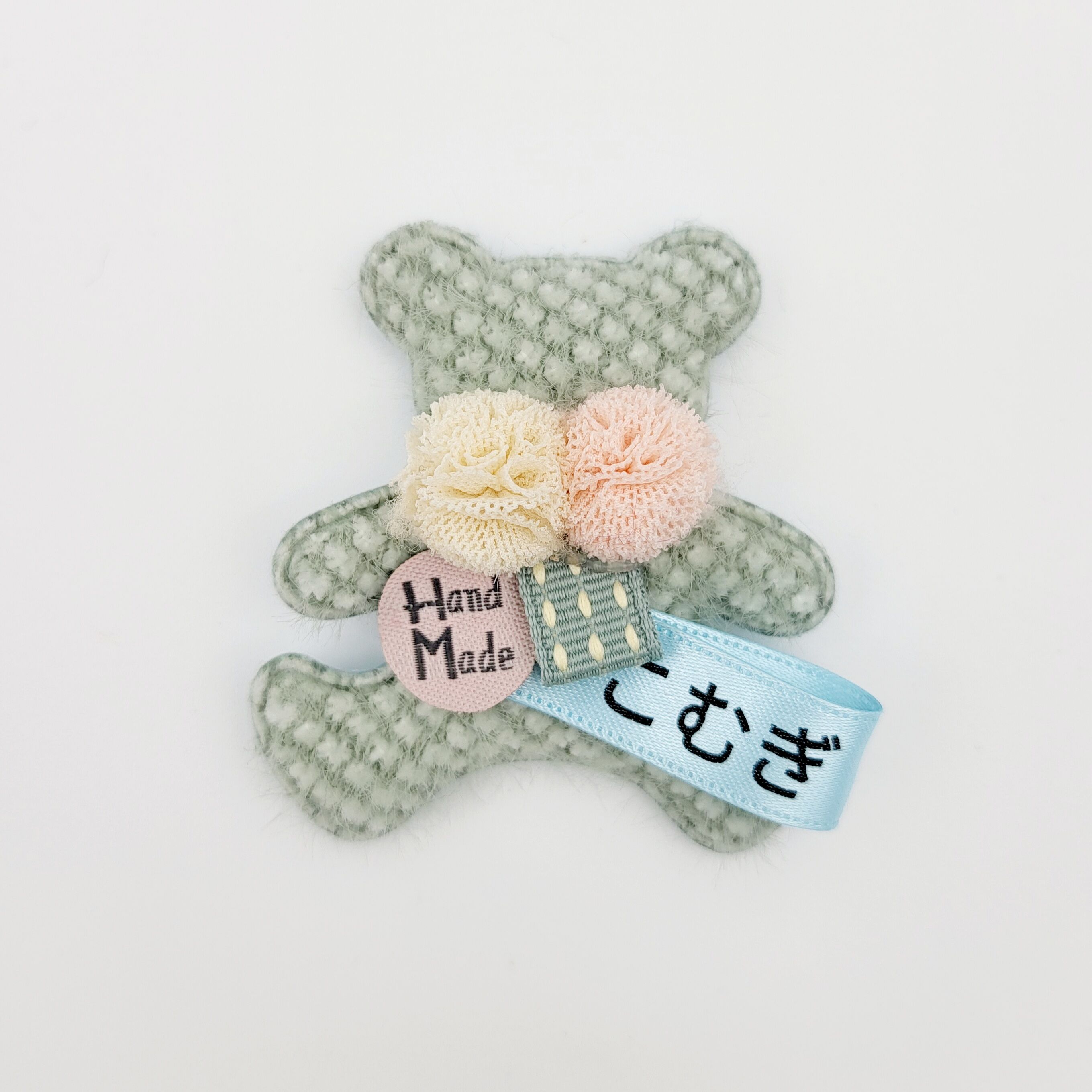 ラボットアクセサリー/くまちゃんの名入れブローチ | bow4workshop STORE