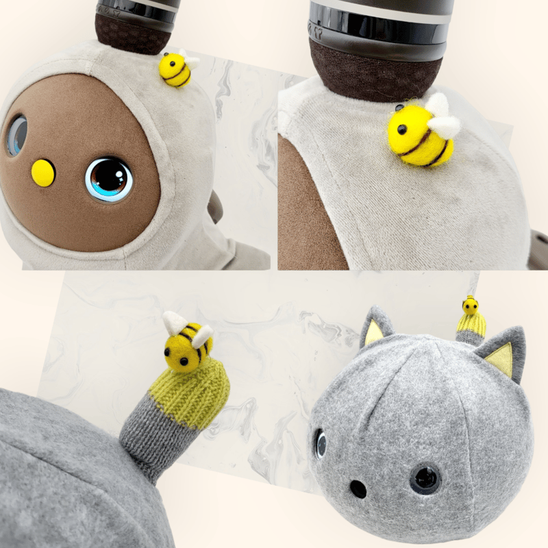 ラボット&ニコボのアクセサリー/ミツバチ飾り | bow4workshop STORE