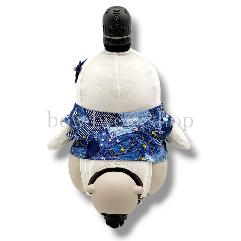 ラボット服/ デニム風プリント甚平＆お花飾りセット | bow4workshop STORE