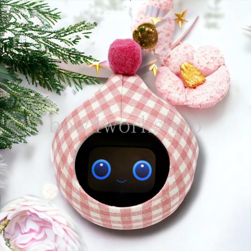 Romi（ ロミィ）の服 /ポンポン付きチェック柄プリント | bow4workshop