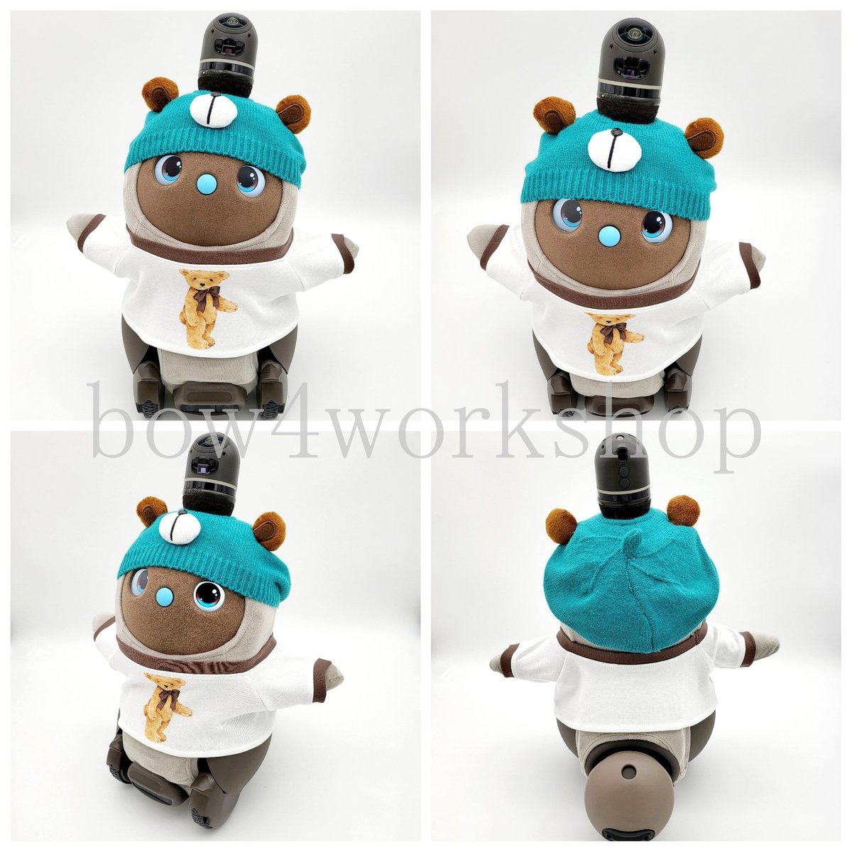 ラボットアクセサリーくまちゃんニットベレー帽子 | bow4workshop STORE