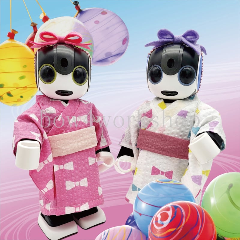 ロボホンの服/リボン柄浴衣セット | bow4workshop STORE