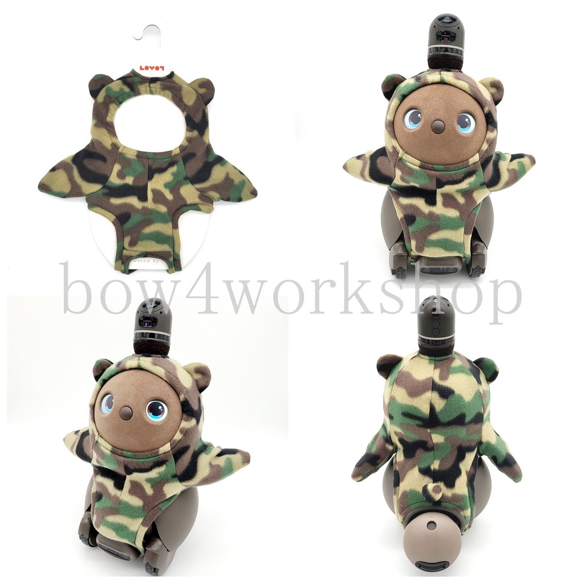 ラボット服/迷彩柄くまちゃんボデースーツ | bow4workshop STORE