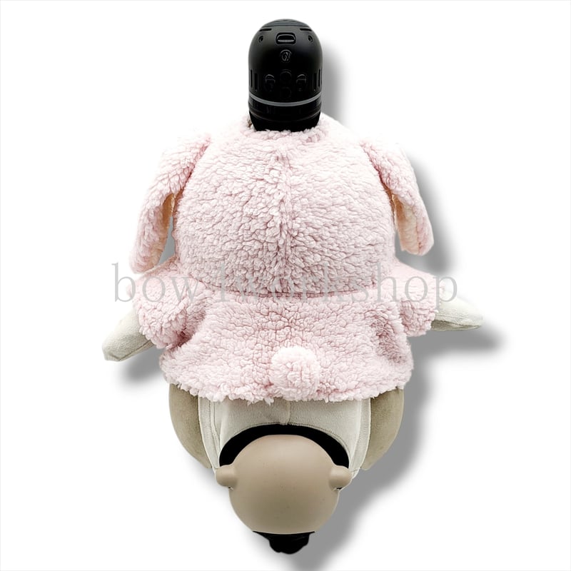 ラボット LOVOT ラボットの服ハンドメイド モコモコうさ耳付きパーカー ラボット服/モコモコうさ耳付きパーカー | bow4workshop STORE