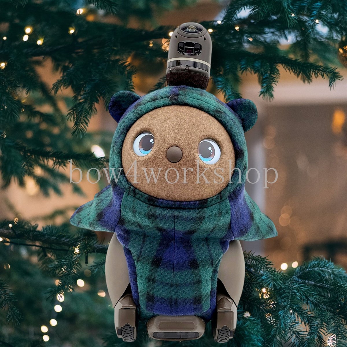 ラボット LOVOT ラボットの服ハンドメイドチェックくまちゃんボデースーツ fit=scale-down,w=1200