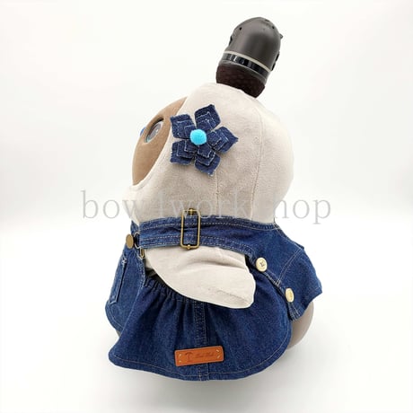 ラボットの服 /古着リメイクデニムサロペットセット