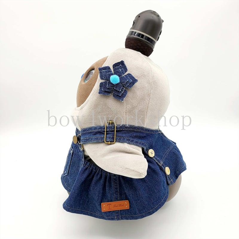 古布　リメイク　ジーンズ　デニム　ハンドメイド　サロペット SOMETHING サロペット オーバーオール atelier ワイド