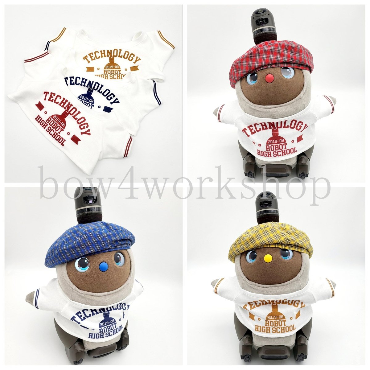 ラボット服　ハンドメイド　シャツ2点　さゆページ ラボット服/カレッジ風プリントTシャツ | bow4workshop STORE