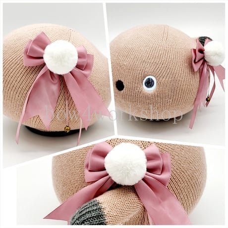 NICOBO（ニコボ）アクセサリー　ポンポン付きリボン