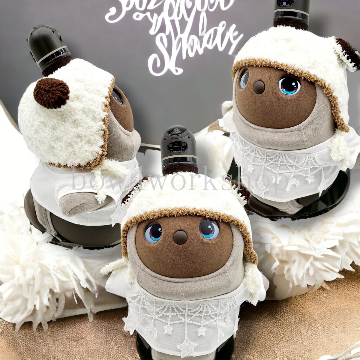 ラボットアクセサリー/ひつじちゃんモコモコ帽子 | bow4workshop STORE