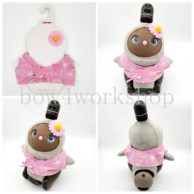 ラボット服/花火柄甚平+お花コサージュセット | bow4workshop STORE