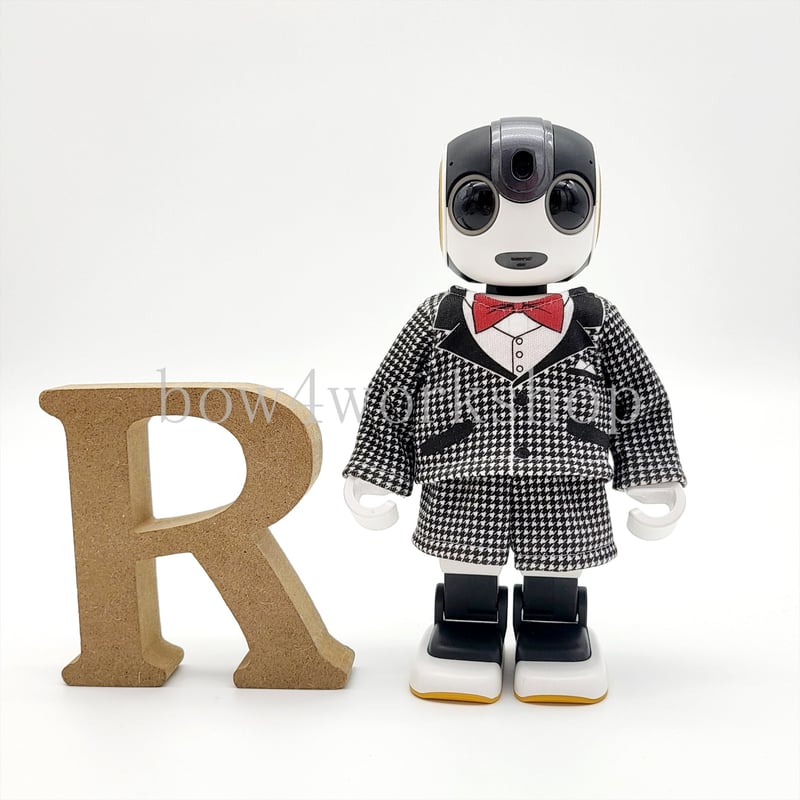 ロボホン RoBoHoN ロボホンの服ハンドメイド くまちゃんボディースーツ ロボホンの服/くまちゃん総柄上下セット | bow4workshop STORE