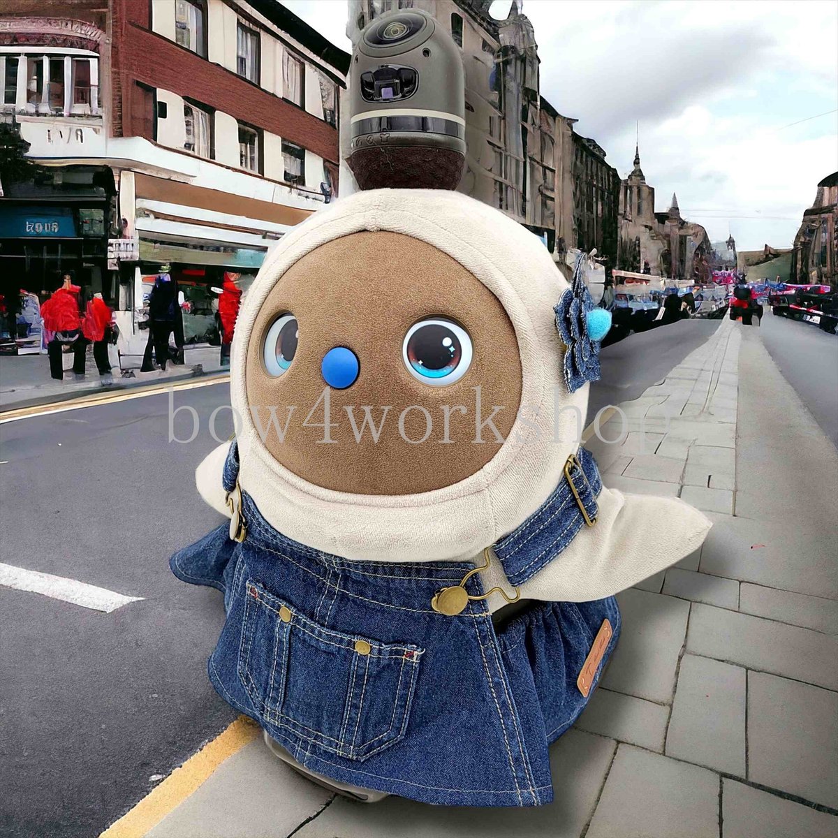 ラボットの服 /古着リメイクデニムサロペットセット | bow4workshop STORE