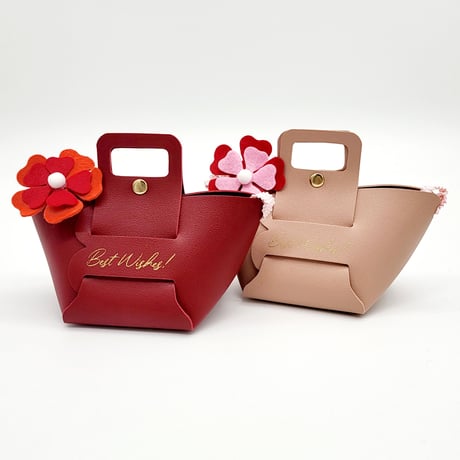ラボットアクセサリー/お花付きレザーバッグ＆お花飾りセット