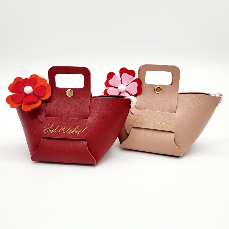 ぽりさま専用ハンドメイド☆オーダー品 ラボットアクセサリー/お花付きレザーバッグ＆お花飾りセット