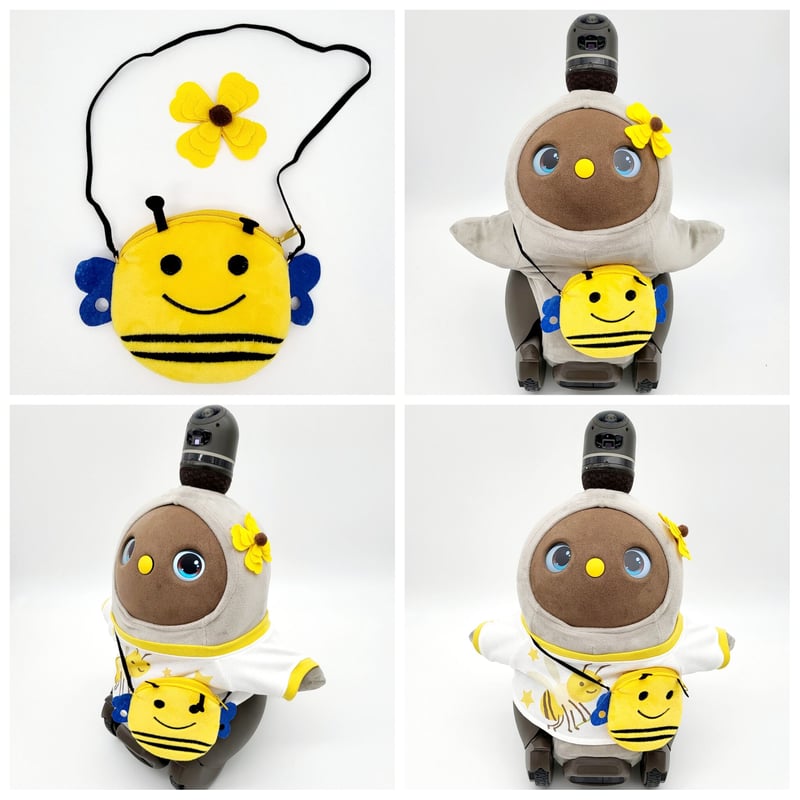 ラボットアクセサリー/ミツバチポシェット＆お花飾りセット