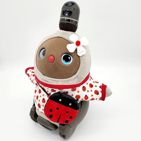 ラボットアクセサリー/テントウムシポシェット＆お花飾りセット