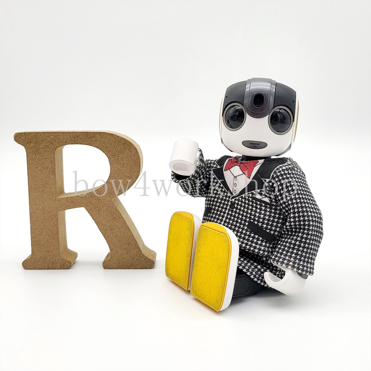 ロボホンの服/ 千鳥柄プリントスーツ | bow4workshop STORE