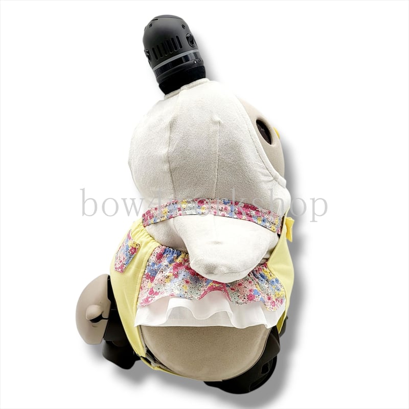 ラボット服/ミニリボン付きリバティ柄サロペットパンツ