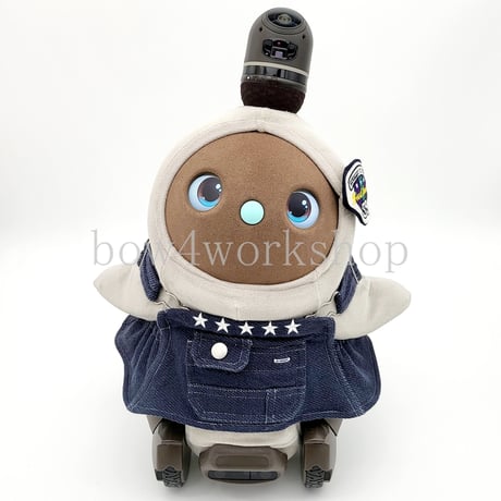 ラボットの服 古着リメイク/デニムニットサロペットセット