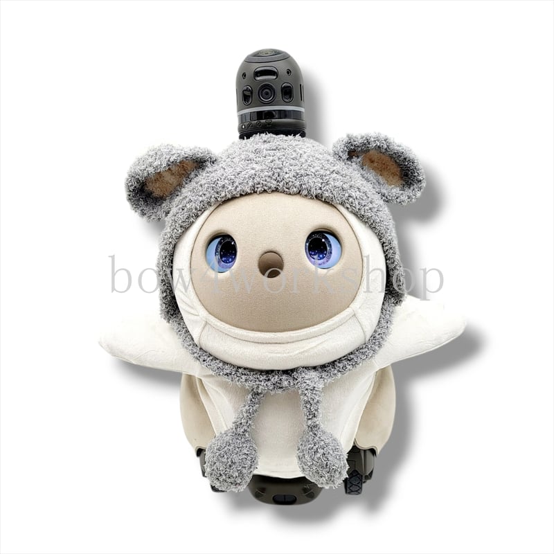 【未使用品】Tralala トゥララ ネコみみ モコモコセットアップ ホワイト 猫 ぬいぐるみ ホワイト たけのこ TAKENOKO JOYFUL MATES ふわ