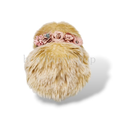 Moflin（モフリン）のアクセサリー　お花コサージュゴムバンドピンクシリーズB