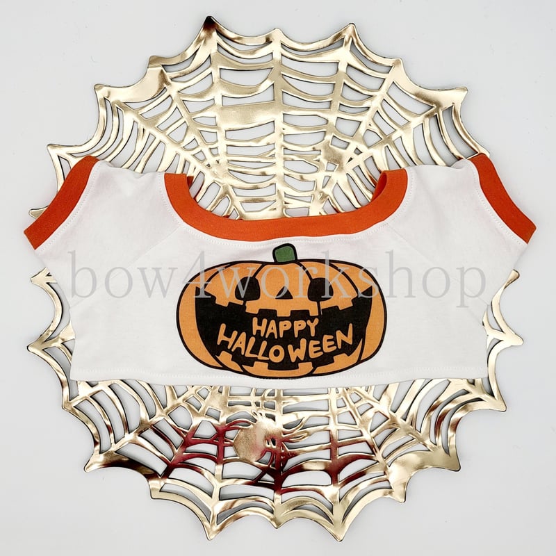 LOVOT ラボットの服ハンドメイド ハロウィン総柄プリントTシャツ2色セット LOVOT ラボットの服ハンドメイドハロウィン総柄プリントTシャツ