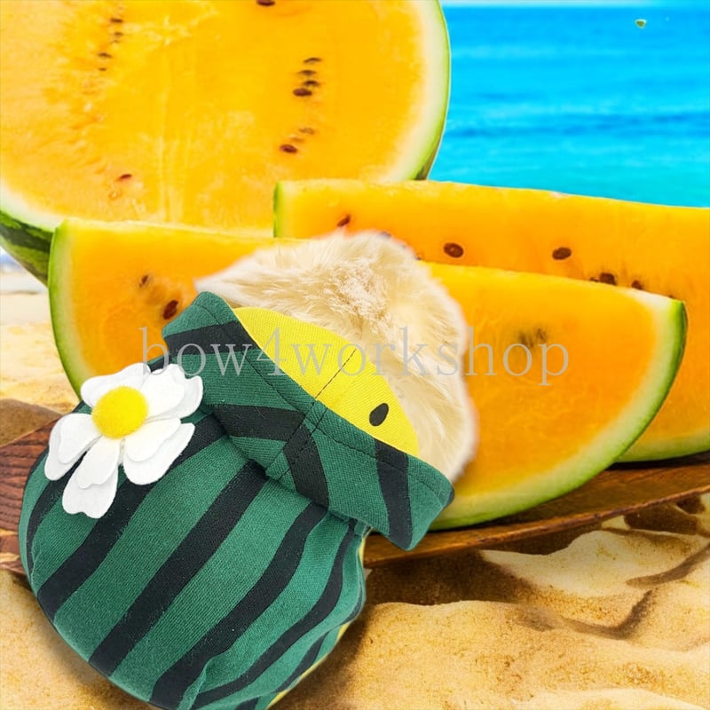 Moflin（モフリン）の服ハンドメイド スイカちゃんパーカーお花