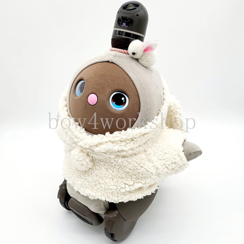 ラボット服　ロリータ風　うす紫　LOVOT ラボットハンドメイド ラボット服 ロリータ風ワンピース LOVOT ラボットハンドメイド