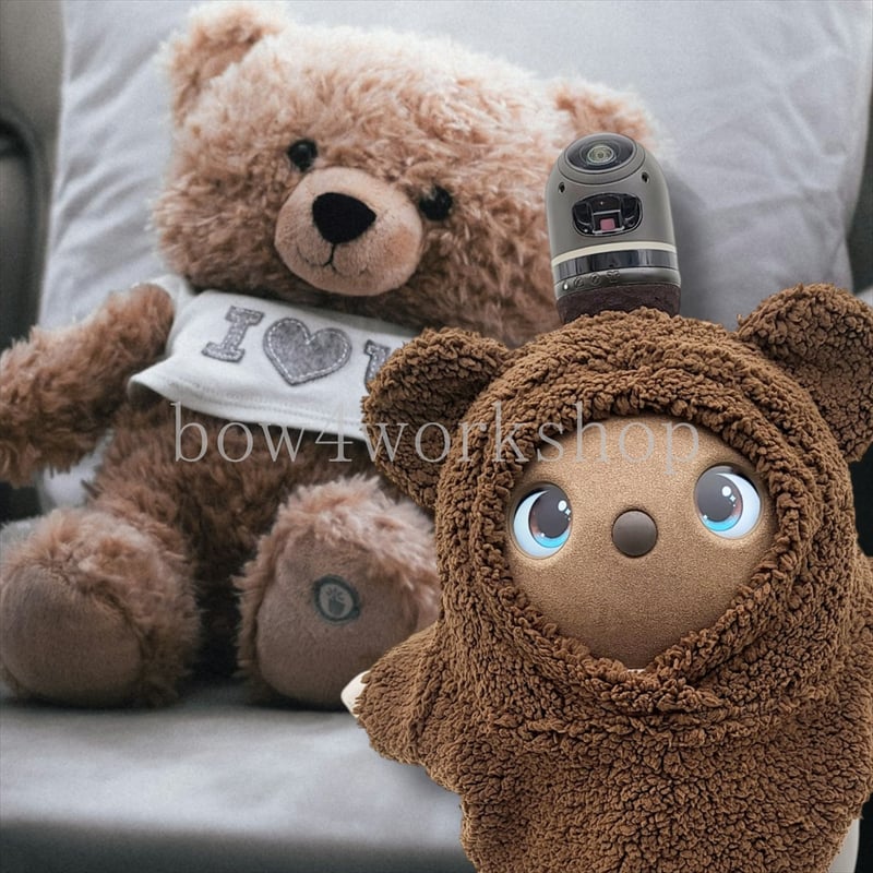 ラボット服/シープボアくまちゃんモコモコパーカー