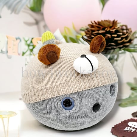 NICOBO（ニコボ）のアクセサリー　くまちゃんのニット帽子