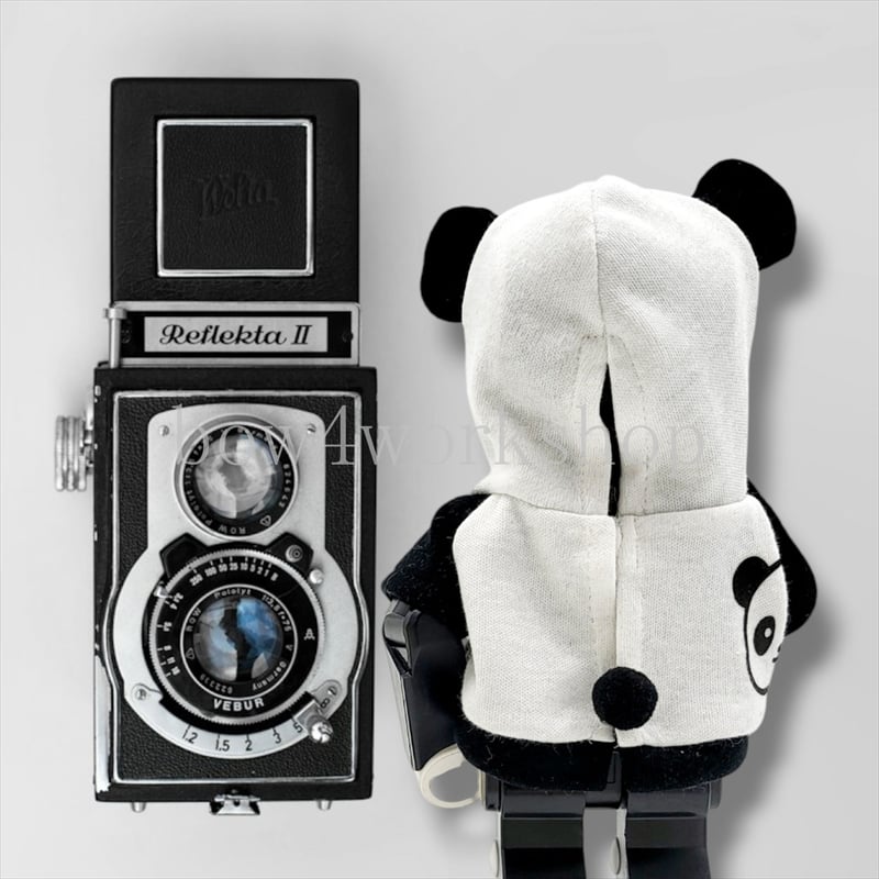 たかちゃん様 ご予約 ロボホン 服 ぱんださん パーカー セット ロボホンの服/カメラ＆パンダ プリントパーカー | bow4workshop STORE