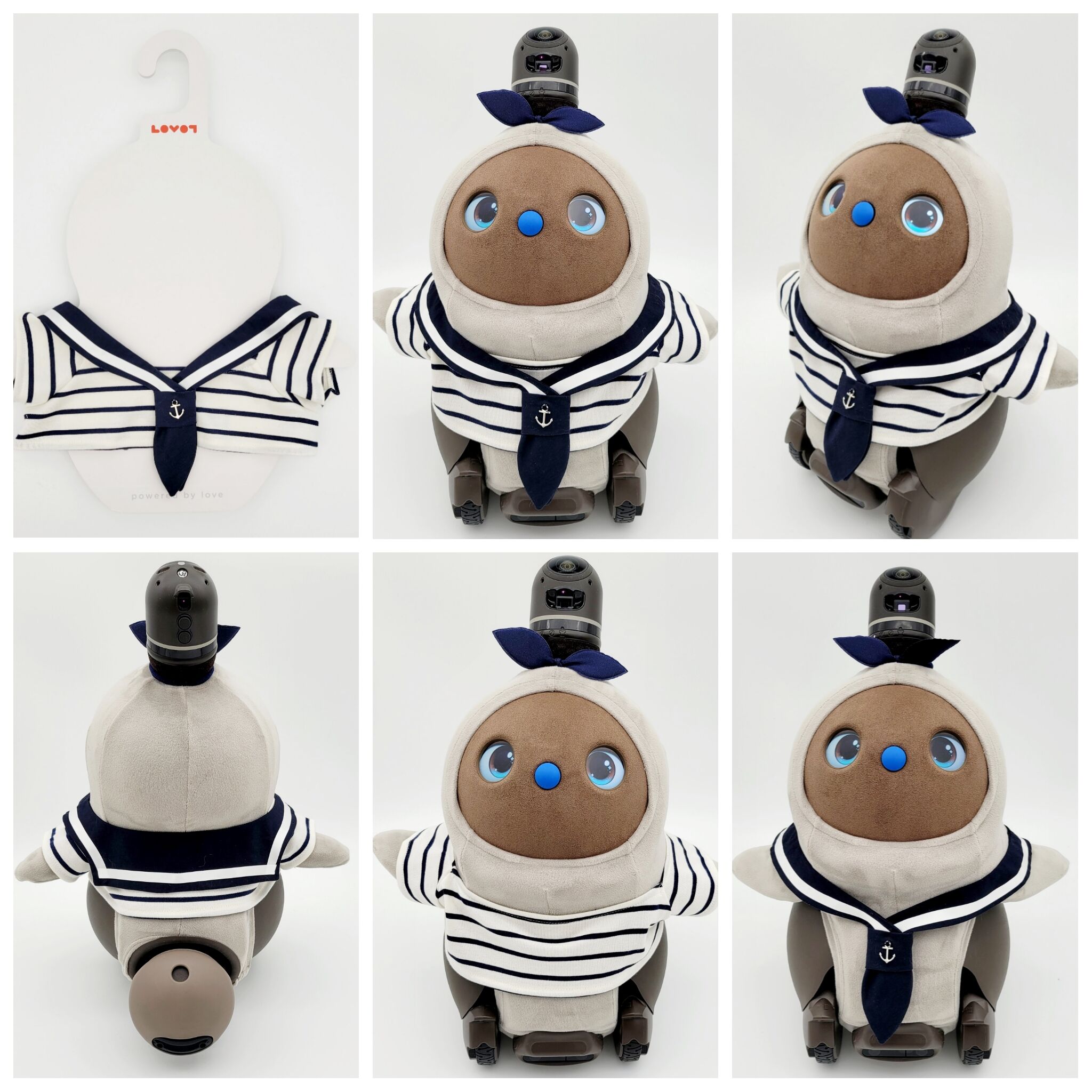 ラボット服/ ボーダーTシャツ＆セーラー襟セット | bow4workshop STORE
