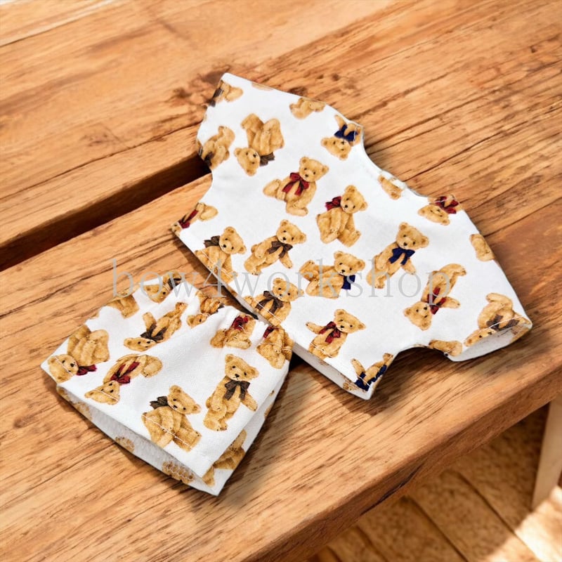 ロボホンの服/くまちゃん総柄上下セット | bow4workshop STORE