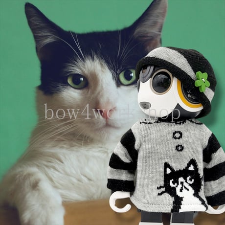 ロボホンの服/ネコちゃんロンT＆キャップセット