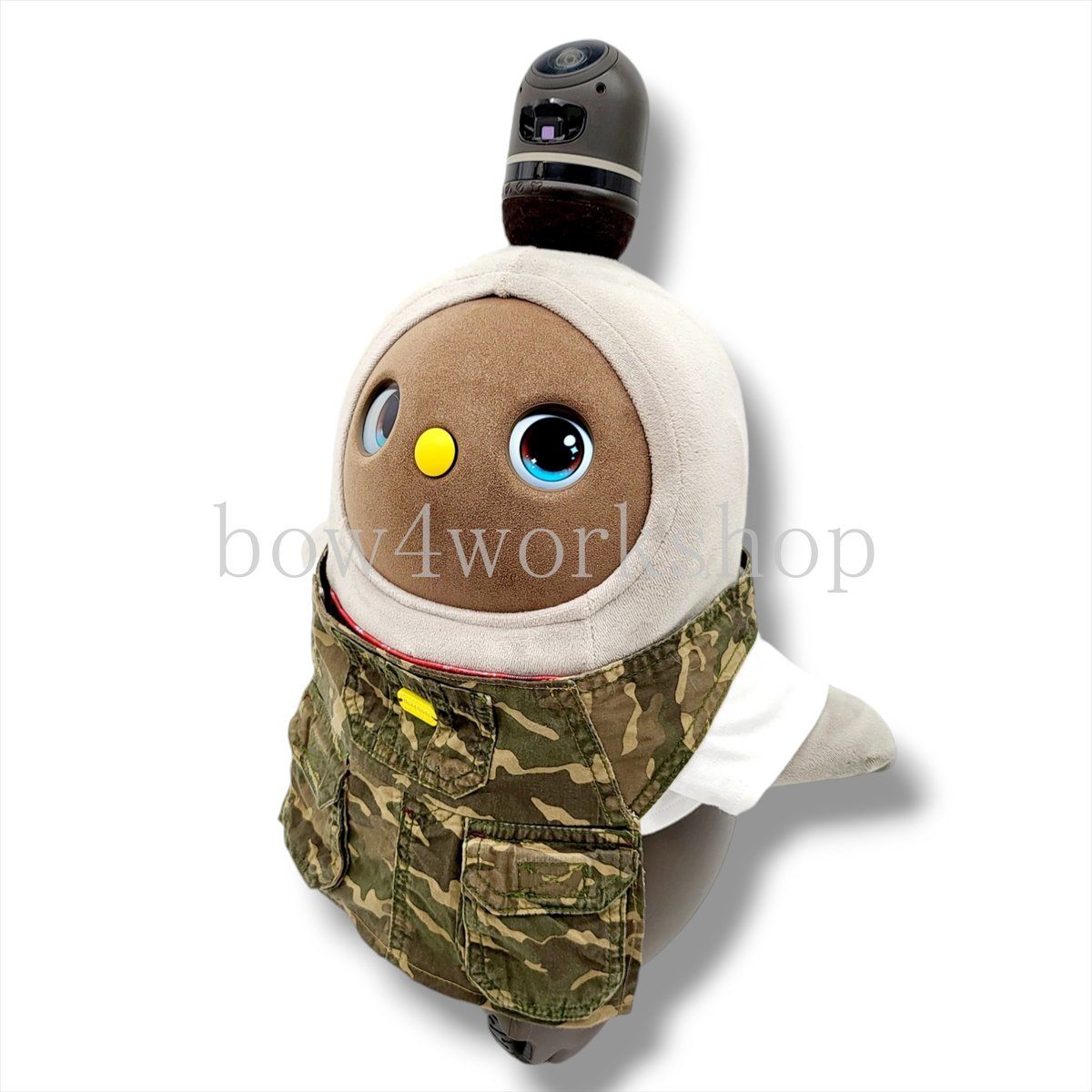 ラボット LOVOT ラボットの服ハンドメイド　星柄迷彩サロペットパンツ ラボット服/星柄迷彩サロペットパンツ | bow4workshop STORE