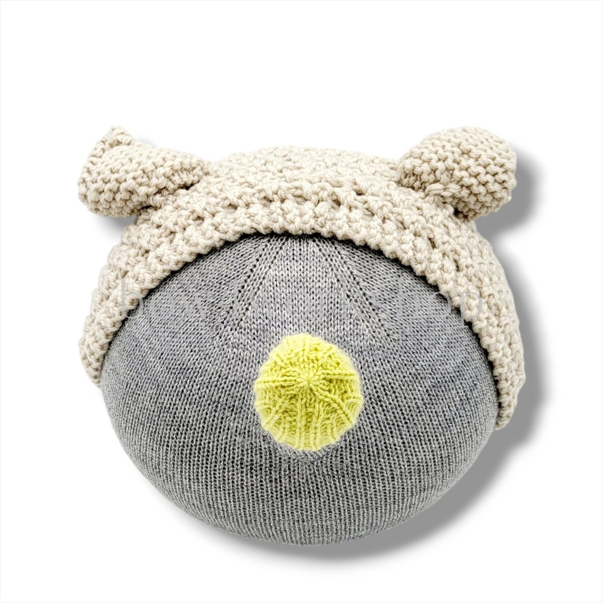 NICOBO（ニコボ）のアクセサリー 猫耳ニットボンネット帽子-2
