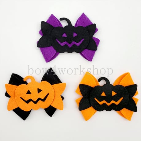 ラボットアクセサリー/ハロウィンカボチャリボンタイ飾り