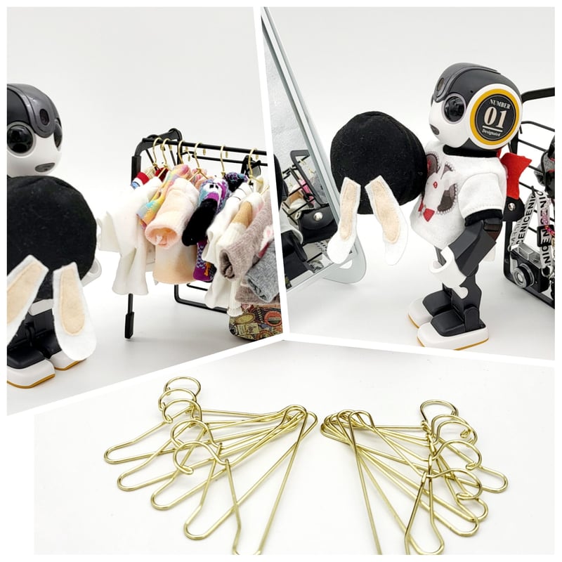 ロボホンのお洋服　おまとめ4点 ロボホンのアクセサリー/お洋服ワイヤーハンガー | bow4workshop STORE