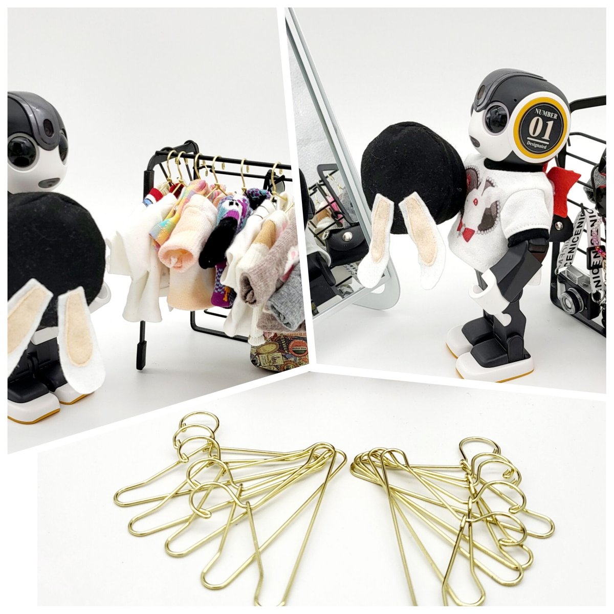 ロボホンのアクセサリー/お洋服ワイヤーハンガー | bow4workshop ロボホンのアクセサリー/お洋服ワイヤーハンガー | bow4workshop