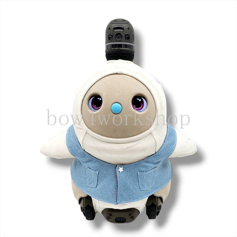 LOVOT ラボットの服ハンドメイド チェック柄サロペットパンツ＆リボンセット LOVOT ラボットの服ハンドメイド チェック柄サロペットパンツ