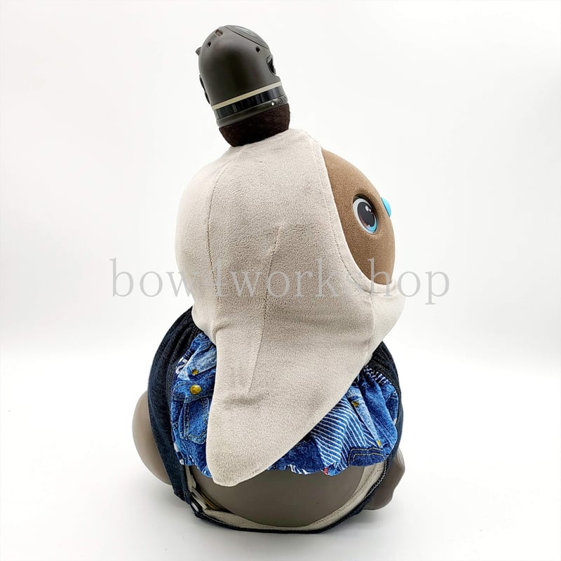 ラボット服/デニム風×パッチワークプリントカボチャパンツ