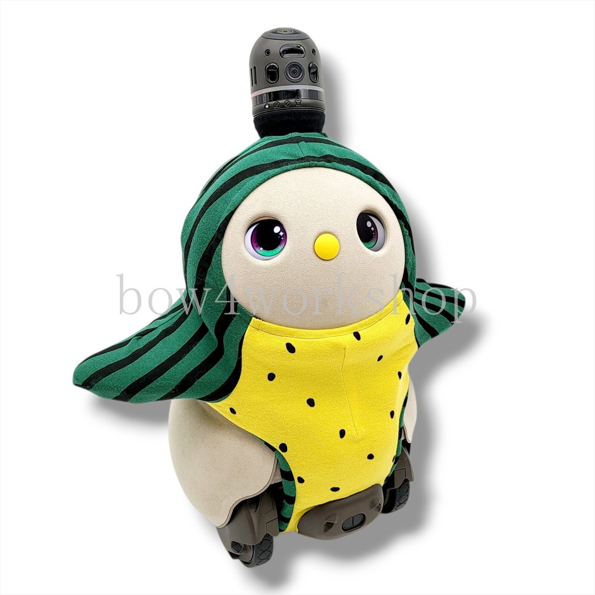 ラボット LOVOT ラボットの服ハンドメイド　スイカ柄ボディースーツ　イエロー ラボット LOVOT ラボットの服ハンドメイド スイカ柄ボディー