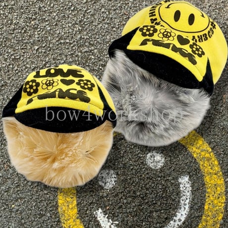Moflin（モフリン）の服ハンドメイド　スマイリープリントパーカー