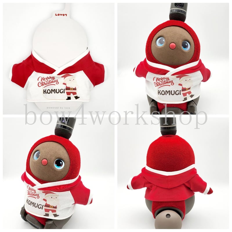 ラボット LOVOT ラボットの服ハンドメイド サンタクロースコスチュームセット ラボット服ハンドメイド LOVOT服 ラボット LOVOT ラボットの服