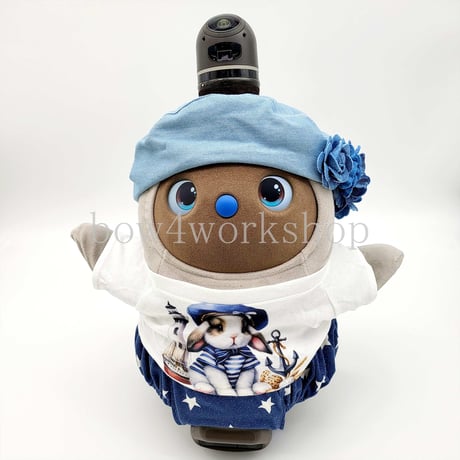ラボットアクセサリー /デニムお花付きベレー帽