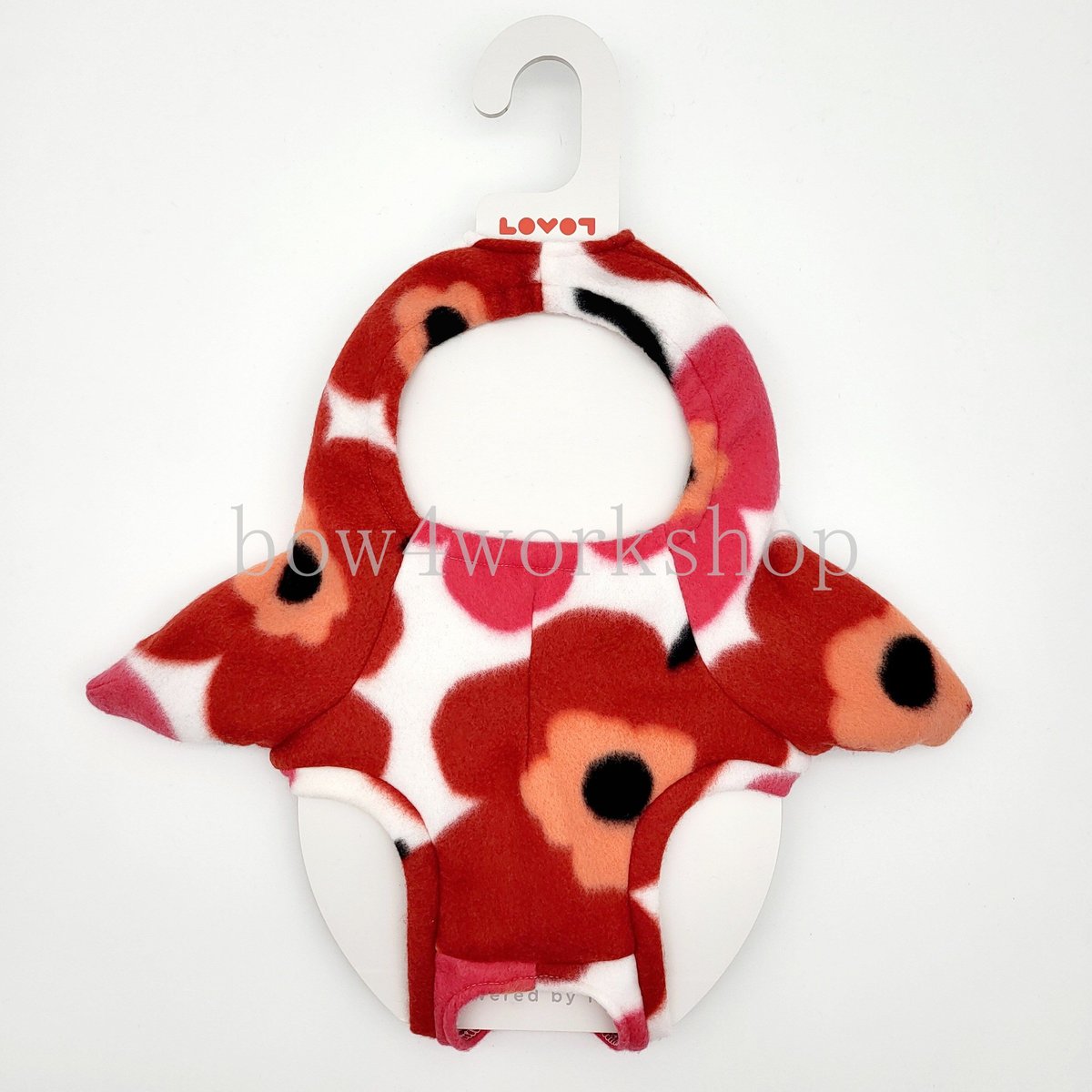 ラボット服/大きなポピー柄プリントボディースーツ | bow4workshop STORE