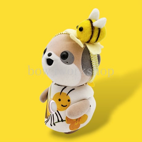 ポケともの服　ミツバチプリントチュニック＆カチュームセット